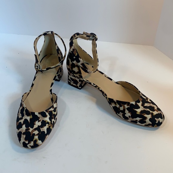 Cabi animal print block heel shoes size 9 - Picture 1 of 9